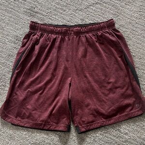 Russell Athletic Maroon and Black Women's Shorts
